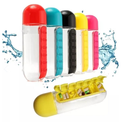 BOTELLA PARA AGUA CON PASTILLERO