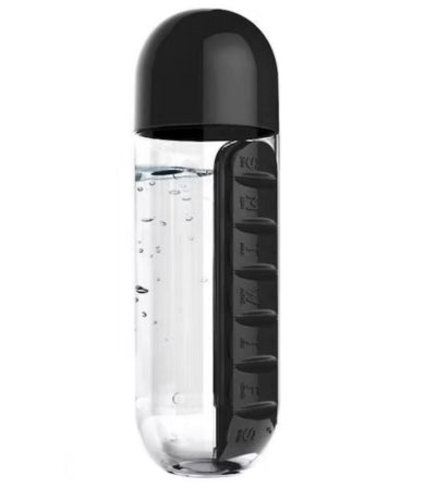 BOTELLA PARA AGUA CON PASTILLERO