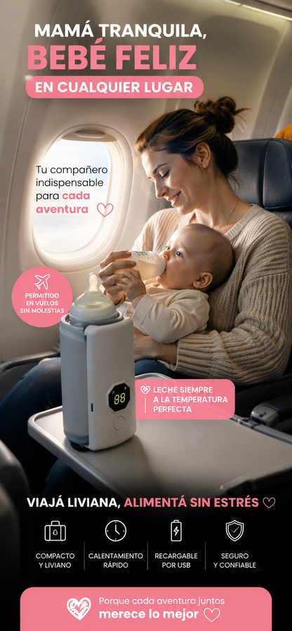 BabyHeat Pro™ – Calentador portátil inteligente, temperatura exacta y segura en minutos